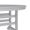 Flash Furniture Colonel Commercial Grade Indoor/Outdoor 48-in Rnd Recycled HDPE Adirondack Dining Table for 4, Gry LE-HMP-248-01-GRY-GG - alternate 4